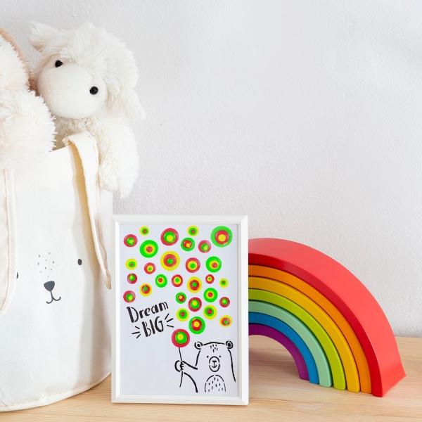 Universal-Schablone Big dream / Bär (19 x 19cm)