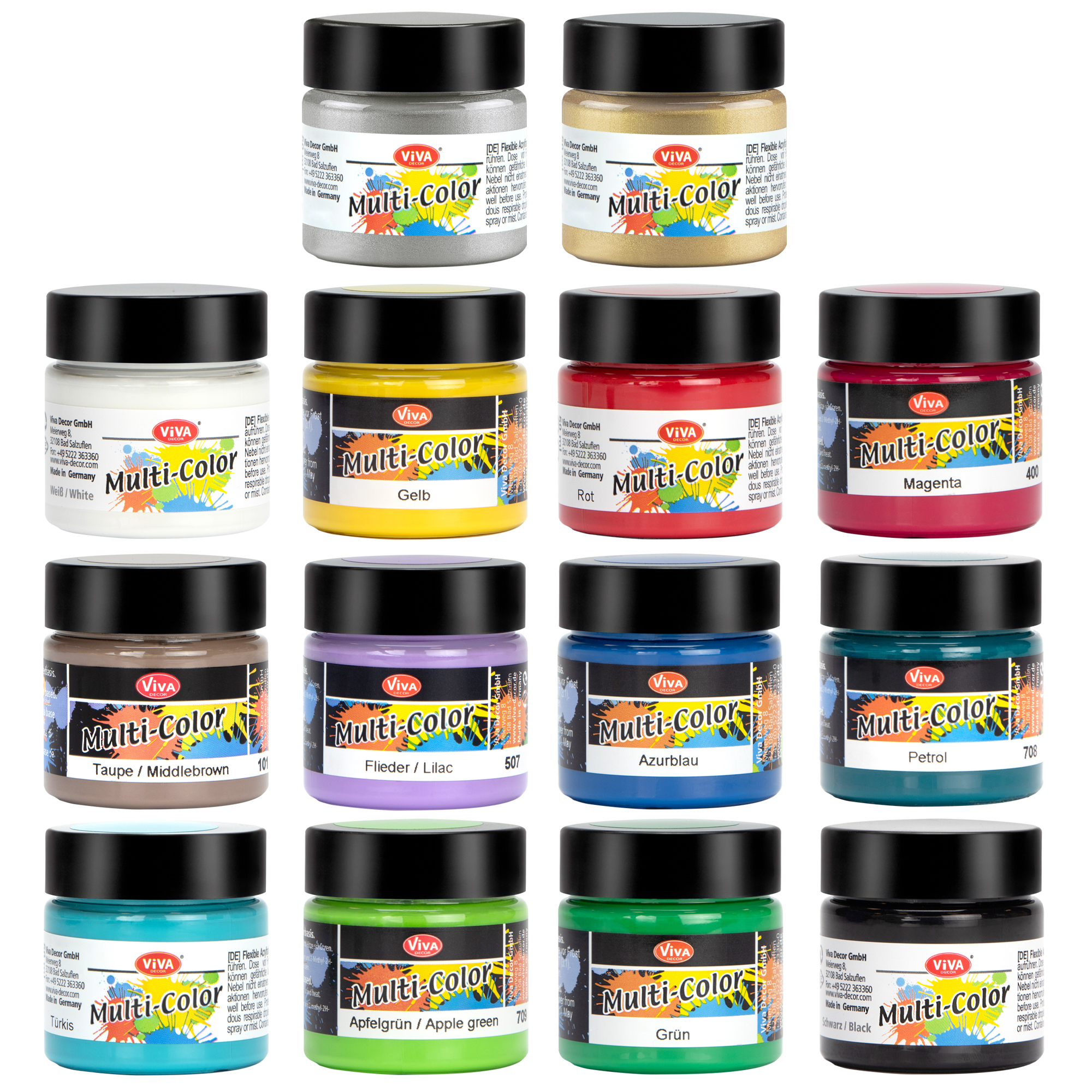 Multi-Color 14-er Set | Farbsets | Sets | Viva Decor Online Shop ...