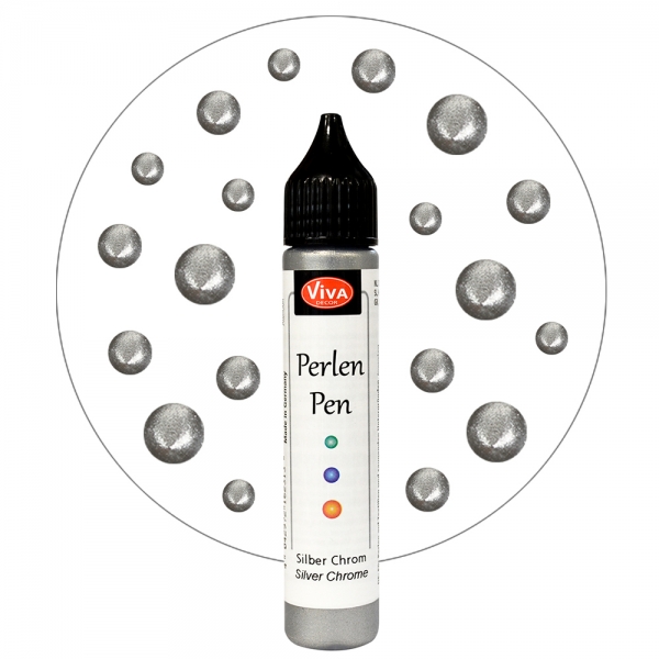 Perlen Pen Silber Chrom