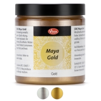 Viva Decor® Maya Gold Metallic-Lack 250 ml mit echten Metallpigmenten