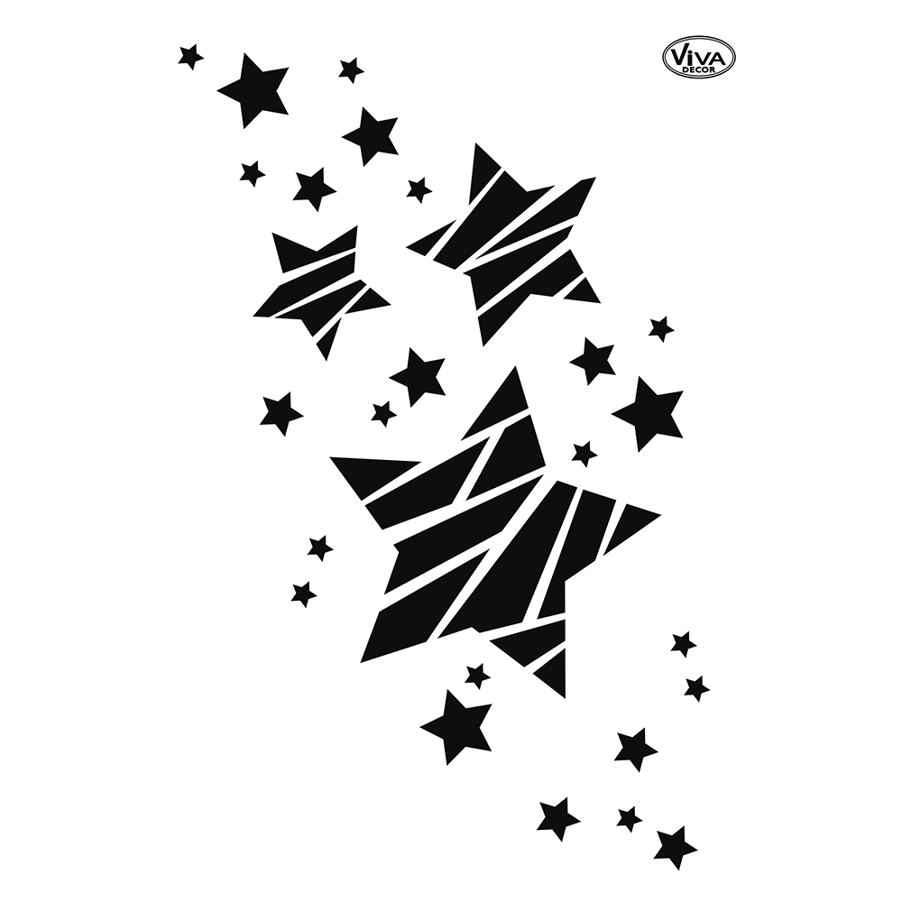 Universal Stencil DIN A4 Stars | Christmas & Winter | Universal ...