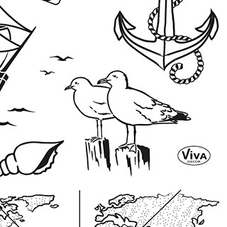 Clear stamps – journey and maritime