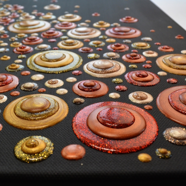 Blob Paint Set Golden Glow - Beispiel Detailaufnahme