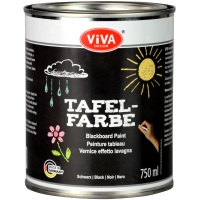 Viva Decor® Tafelfarbe Schwarz (750 ml, Schwarz) Blackboard Paint