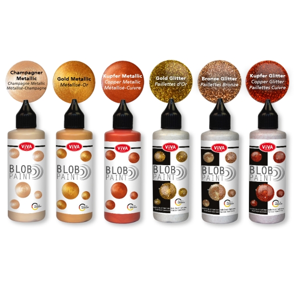Blob Paint Set Golden Glow - 6 Farben
