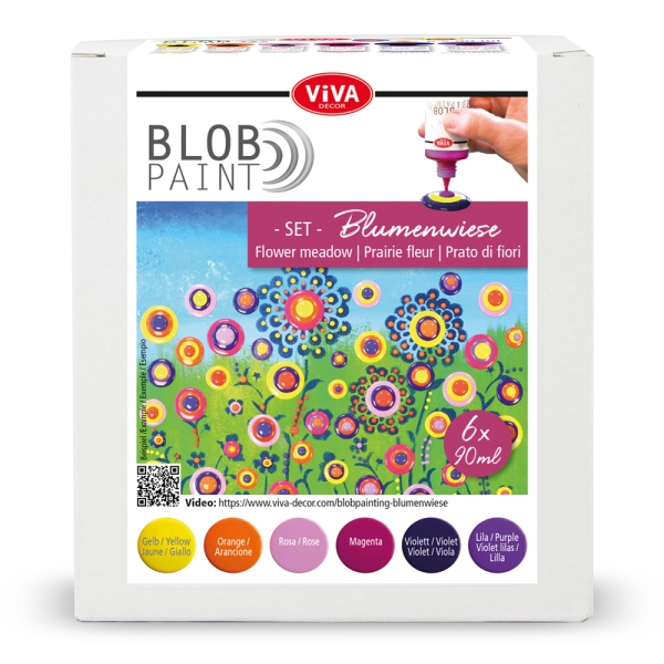 Blob Paint-Set Blumenwiese 6-teilig