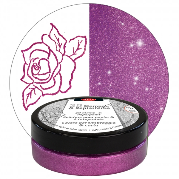 3D Stempel- und Papierfarbe Magenta