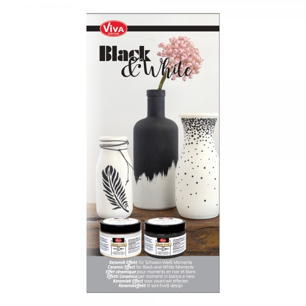 Flyer Keramik-Effekt Black & White
