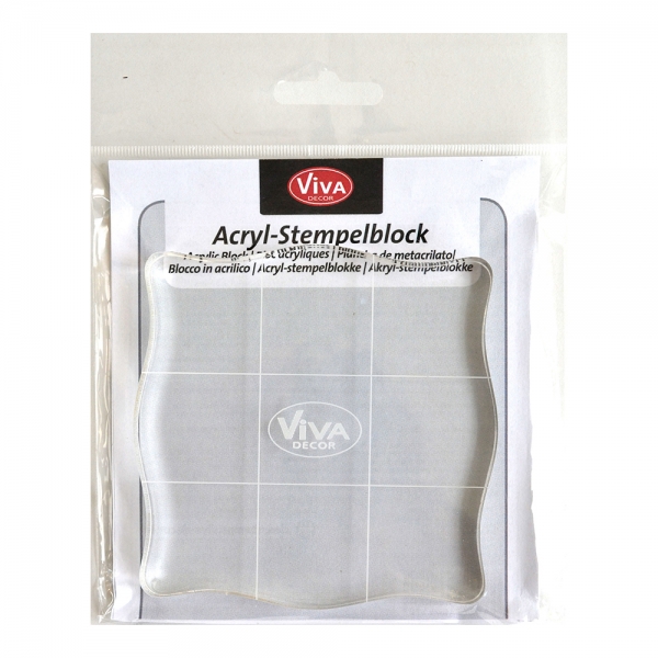 Acryl-Stempelblock für Silikonstempelplatten