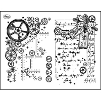 Viva Decor Clear Stamps 4er Set – Weihnachten Modern, Transparente Silikon-Stempel (wiederverwendbar)