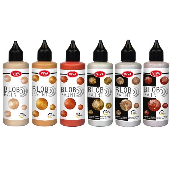 Blob Paint Set Golden Glow - 6 Flaschen á 90 ml
