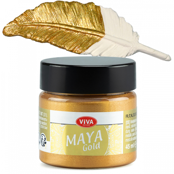 Viva Decor® Maya Gold (45ml) mit echten Metallpigmenten