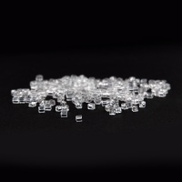 Glass Cube Beads Crystal 17g 3.4mm x 3.4mm for jewelry making