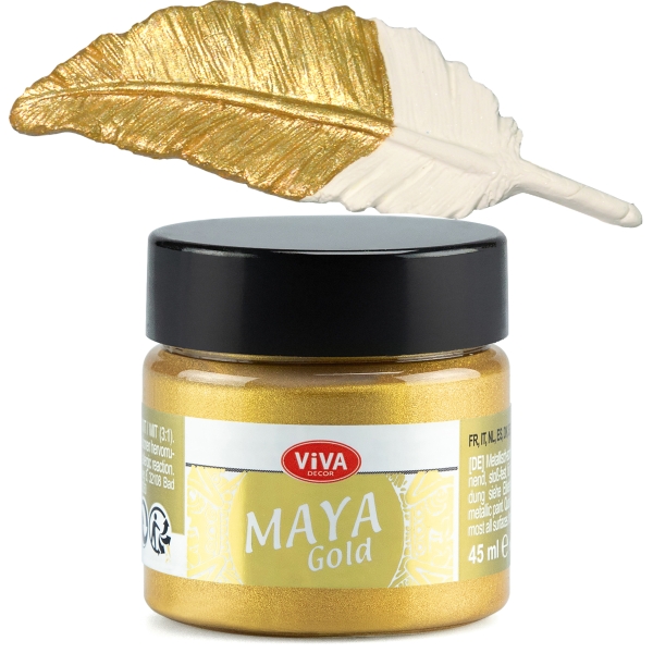 Viva Decor® Maya Gold (45ml) mit echten Metallpigmenten